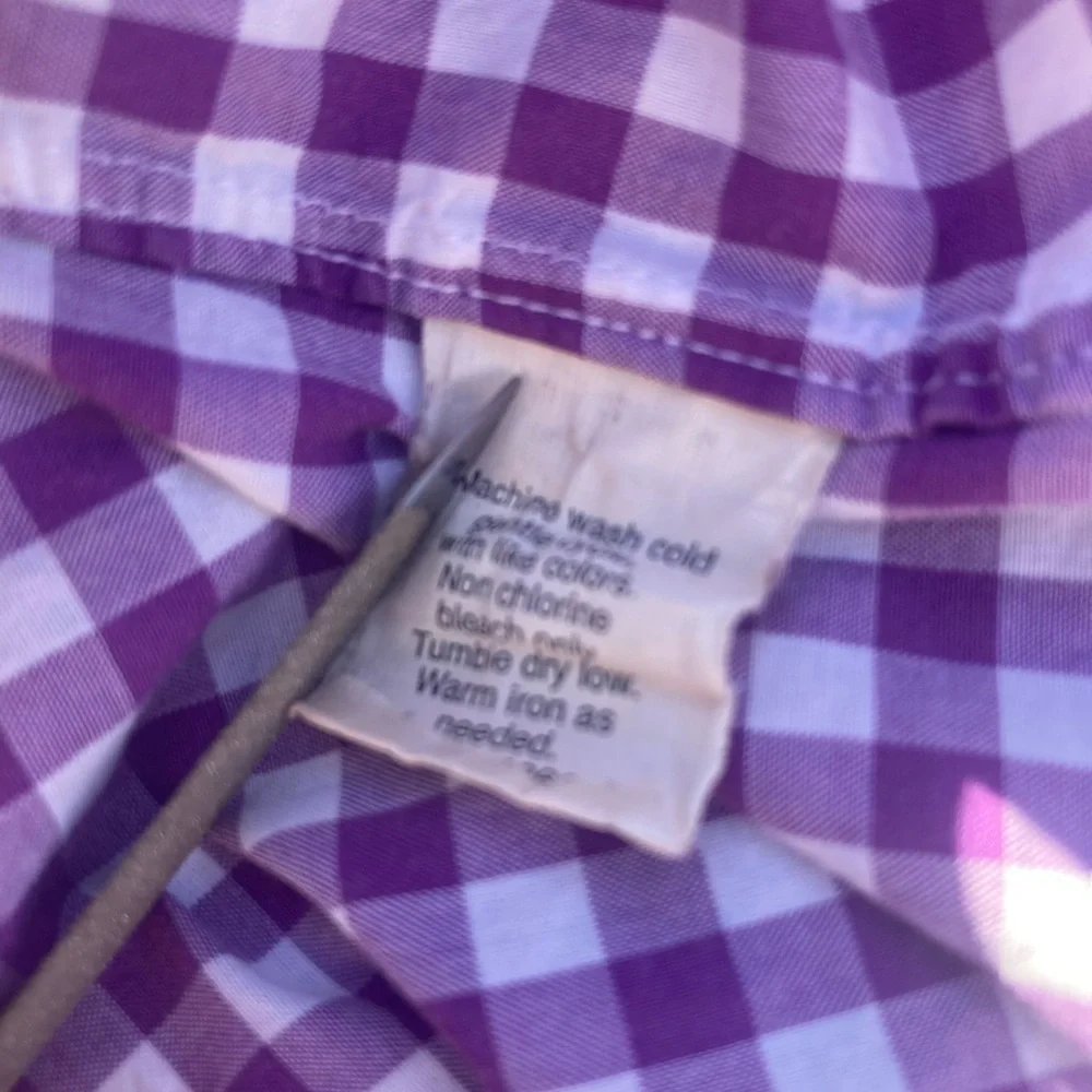 J. Crew cotton checkered shirt